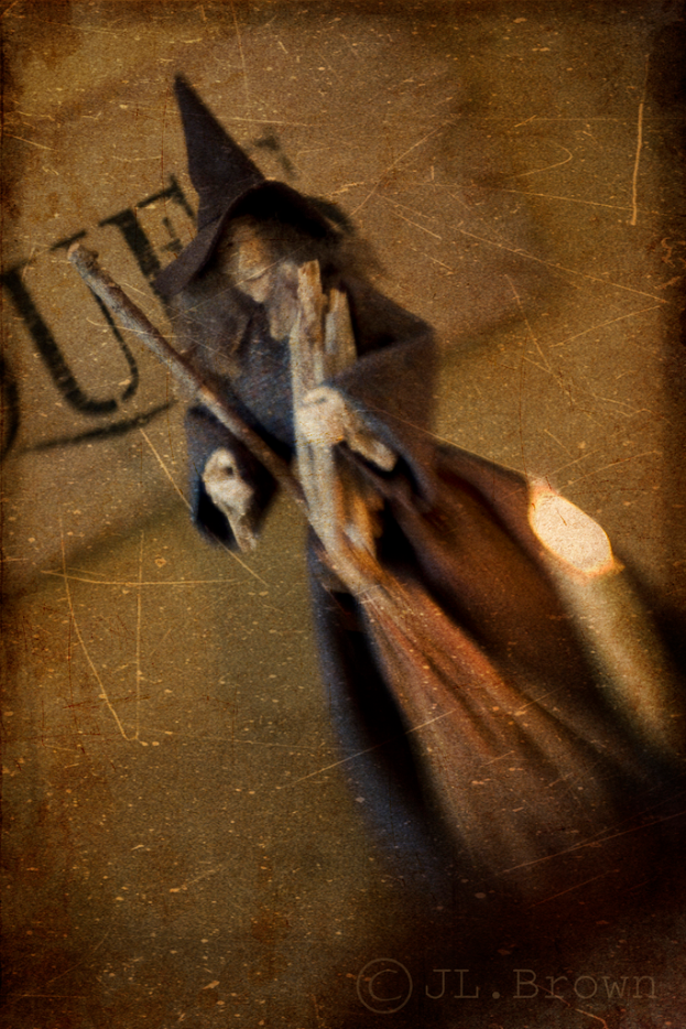 Ein Halloween-bild mit Text auf der Rückseite.