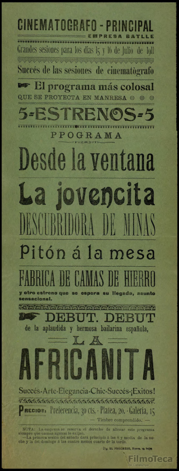 Eine vintage-Movie-Werbung mit schwarzem Hintergrund, fetter weißer Schrift und einem weißen Rand, mit einem gedämpften Farbschema aus Blauen und Grautönen.