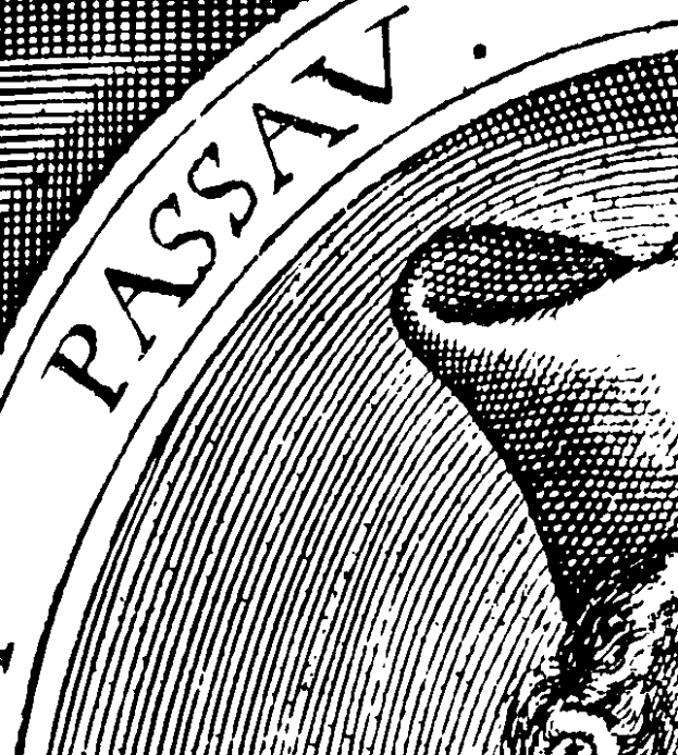 Eine Schwarz-Weiß-Zeichnung eines Mannes mit geschlossenen Augen, langen Locken und einem zufriedenen Gesichtsausdruck, mit dem Wort 'Leidenschaft' in fetter Schrift darüber.