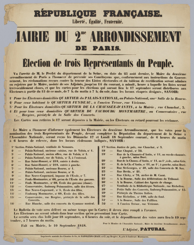 Schwarzes und weißes Zeitungsbild mit einem Mannsgesicht und Text, der wie eine Wahlurne aussieht.
