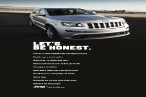 Ein Auto mit unten stehenden Textzitaten.