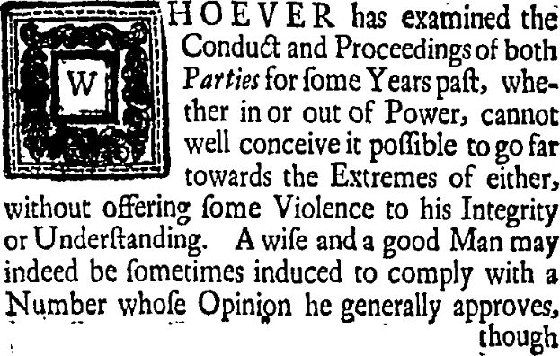 Ein Schwarz-Weiß-Foto eines Mannes in Anzug und Krawatte mit Text und Logo in der Mitte, das über politische Verhaltensweisen und Integrität diskutiert.